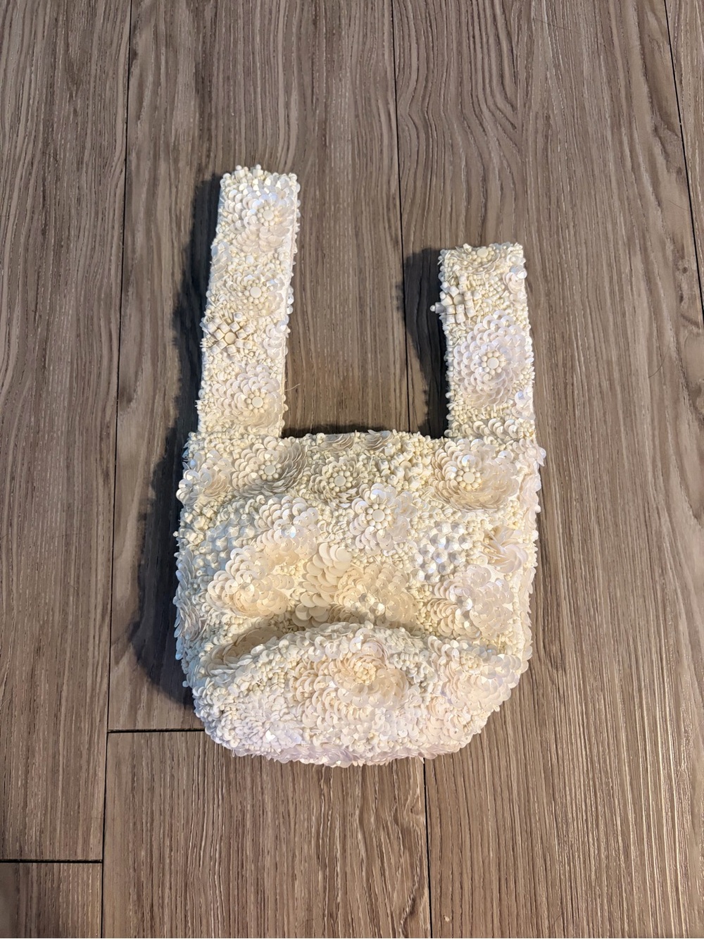 Marshalls Ivory Sequin Knot Wristlet - Picture 5 of 9